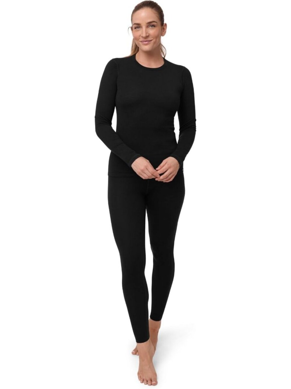 Cozy Merino Wool Base Layer Set for Women | Thermal Underwear, Warm & Soft